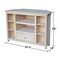 International Concepts Corner EnteRTAinment / TV Stand, Unfinished TV-49 - alternate 2